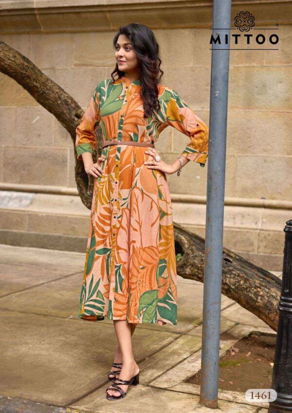 Mitto belt Rayon kurti 1