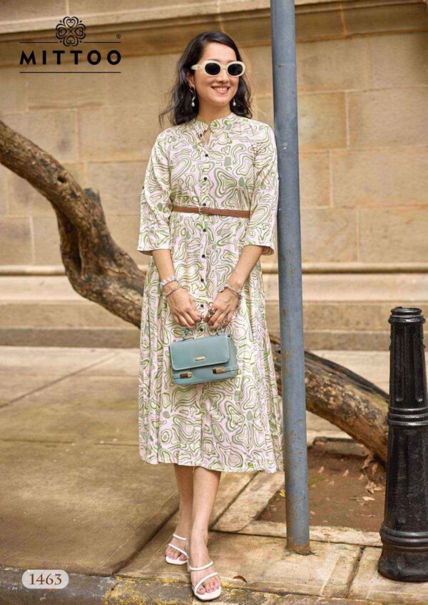 Fashion wonder 03 kurti Mitto belt Rayon kurti 3