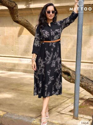 Mitto belt rayon kurti 4