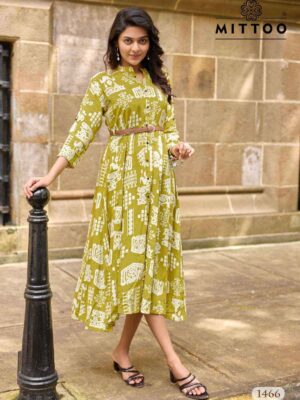 Mitto belt Rayon kurti 5